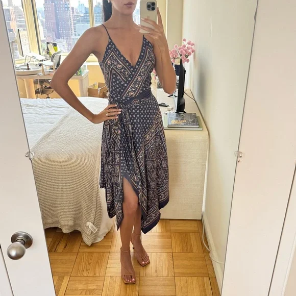 JONATHAN SIMKHAI Scarf Print Wrap Dress - Picture 6 of 13